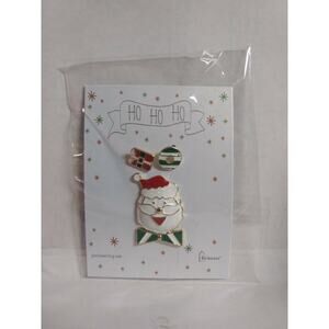 Santa Claus - Pin and Earring Set
